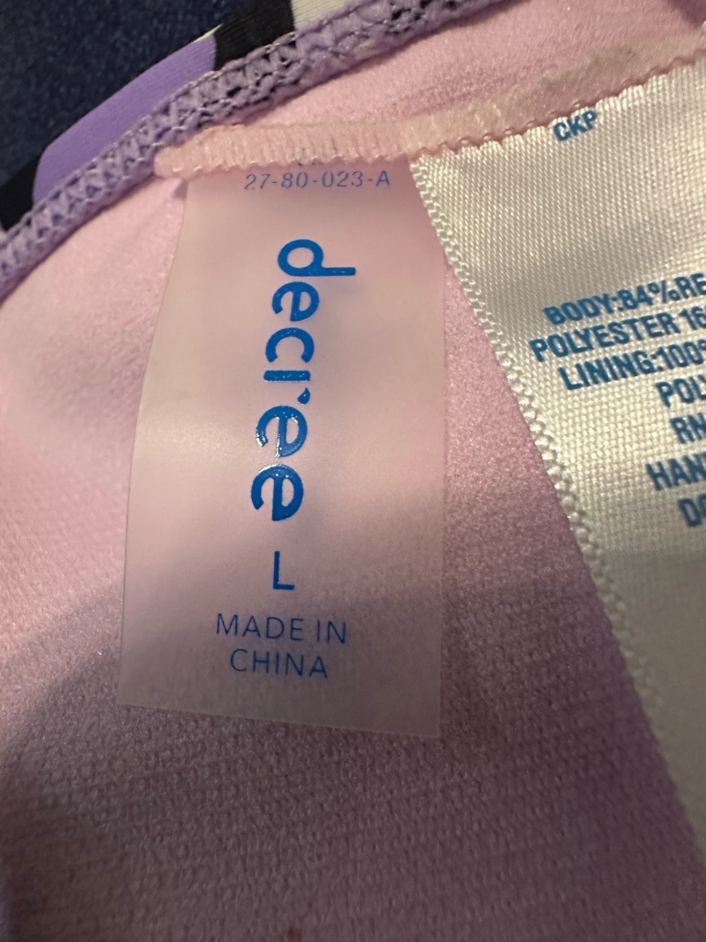 Decree Size L “Midnight Tropics” Floral Swim Bottom NWT - Picture 7 of 7